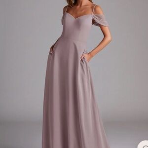 Azazie Marley Dress-Dusk